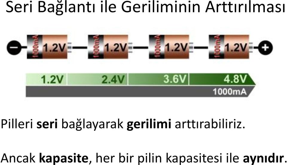 gerilimi arttırabiliriz.