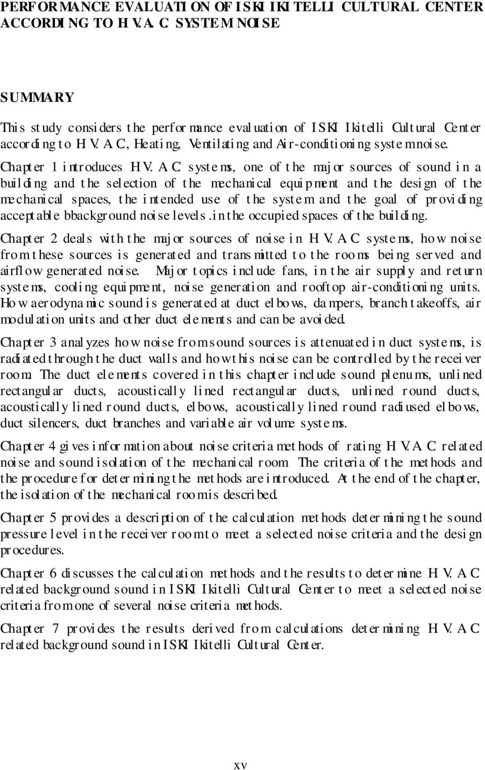 , Heati ng, Ventilating and Ai r-conditioni ng syste mnoise. Chapt er 1 i ntroduces H.