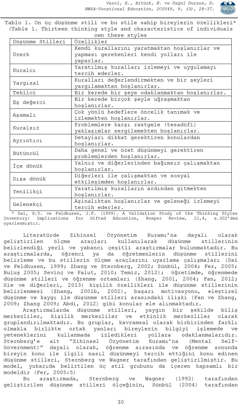 Kuralcı Yaratılmış kuralları izlemeyi ve uygulamayı tercih ederler. Yargısal Kuralları değerlendirmekten ve bir şeyleri yargılamaktan hoşlanırlar.