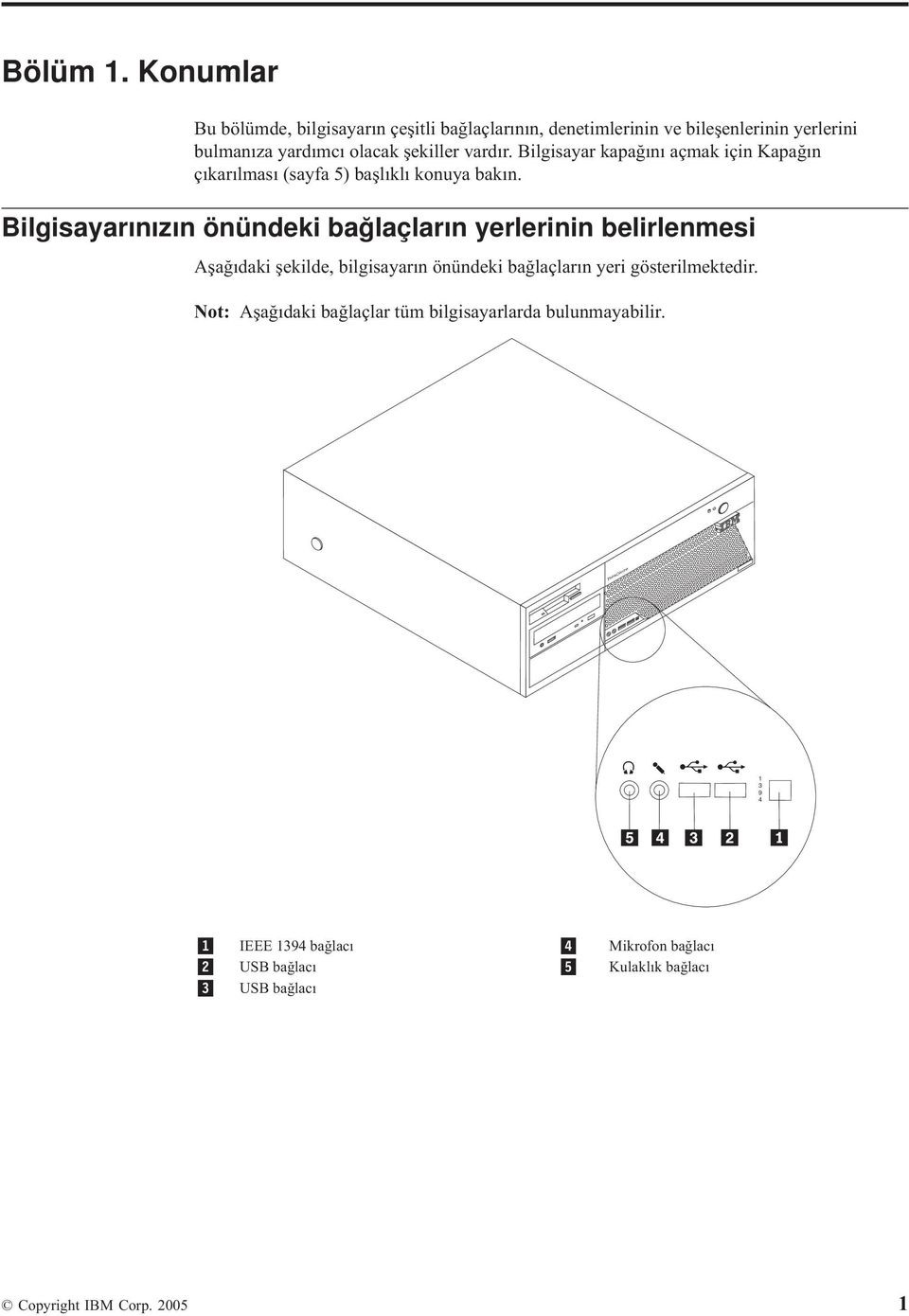 Bilgisayar kapağını açmak için Kapağın çıkarılması (sayfa 5) başlıklı konuya bakın.