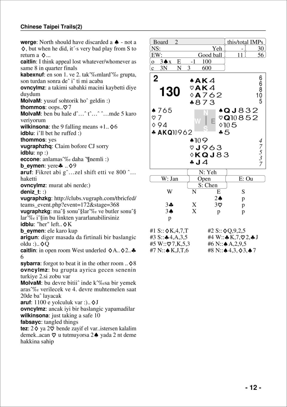 . 7 MolvaM: ben bu hale dˆ ˆ tˆ ˆ ˆ mde 5 karo veriyorum wilkinsona: the 9 falling means +1.