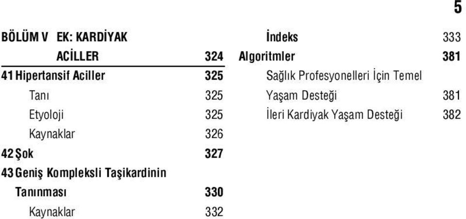 Tanınması 330 Kaynaklar 332 İndeks 333 Algoritmler 381 Sağlık