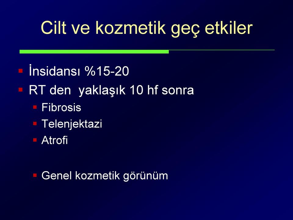 yaklaşık 10 hf sonra Fibrosis