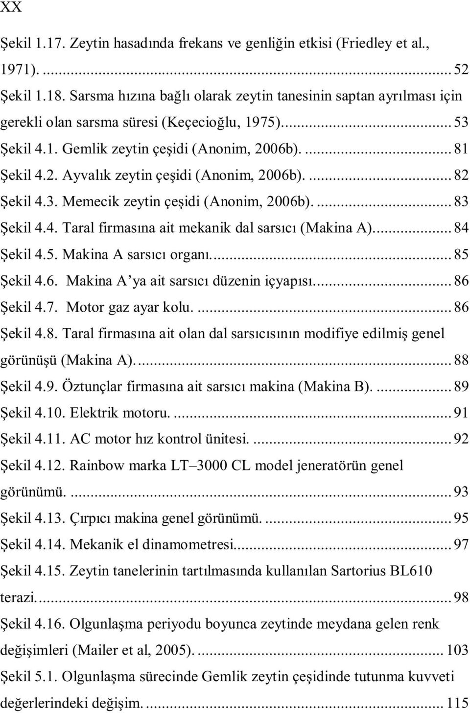 ...82 ekil 4.3. Memecik zeytin çeidi (Anonim, 2006b)....83 ekil 4.4. Taral firmasna ait mekanik dal sarsc (Makina A)...84 ekil 4.5. Makina A sarsc organ...85 ekil 4.6. Makina A ya ait sarsc düzenin içyaps.