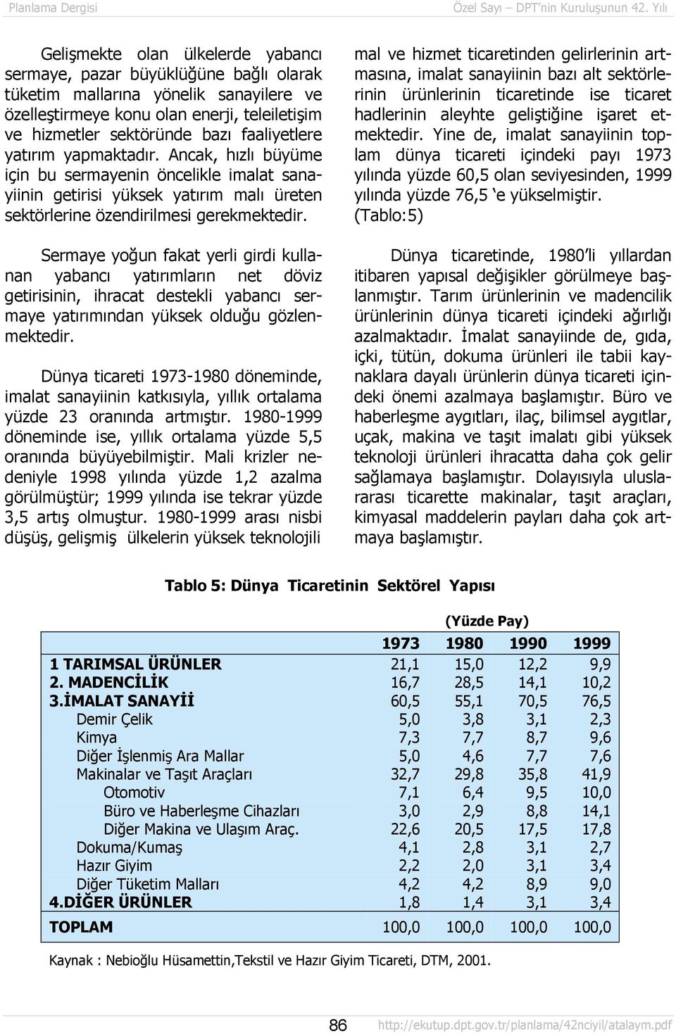 Sermaye yoğun fakat yerli girdi kullanan yabancõ yatõrõmlarõn net döviz getirisinin, ihracat destekli yabancõ sermaye yatõrõmõndan yüksek olduğu gözlenmektedir.