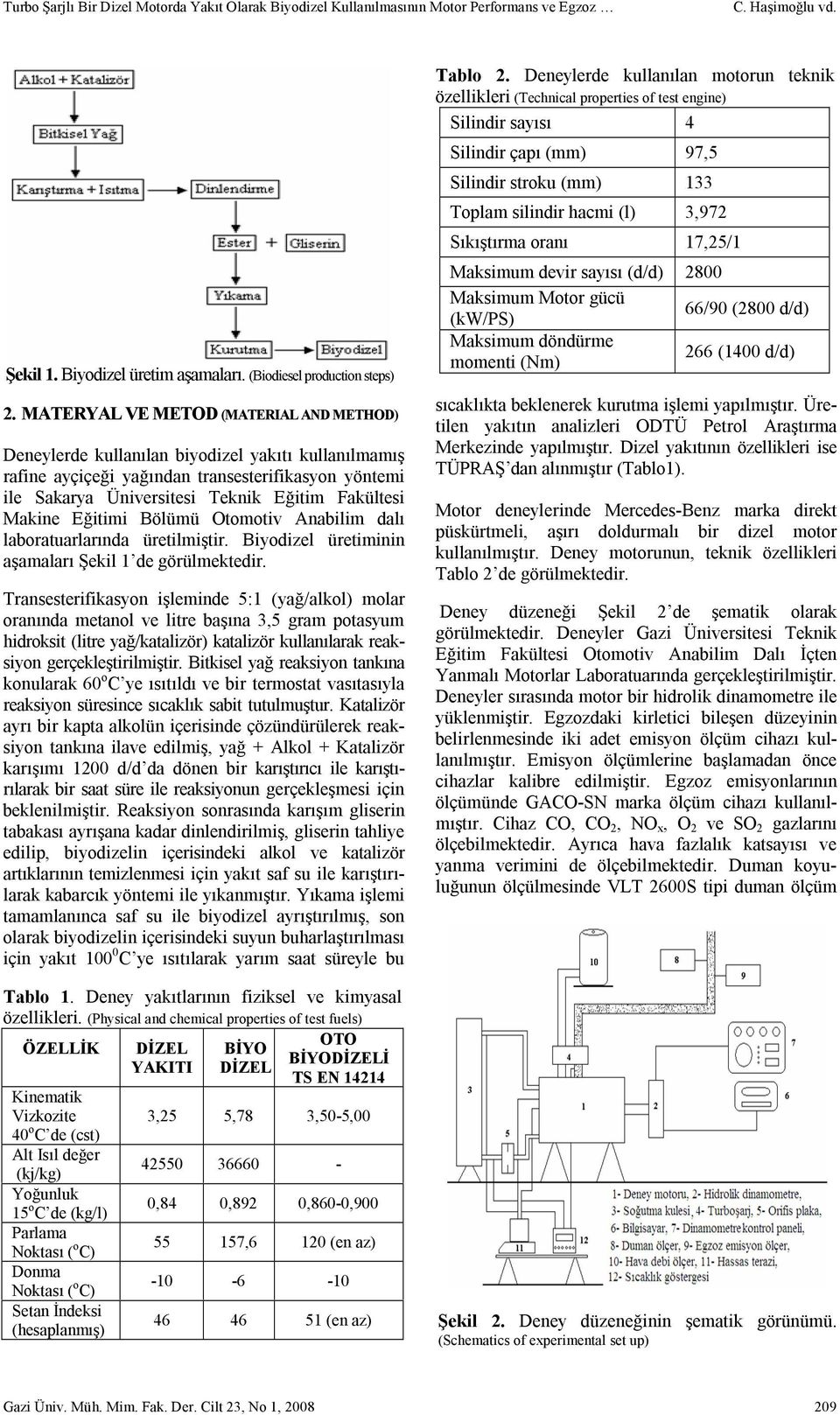 Makine Eğitimi Bölümü Otomotiv Anabilim dalı laboratuarlarında üretilmiştir. üretiminin aşamaları Şekil 1 de görülmektedir.