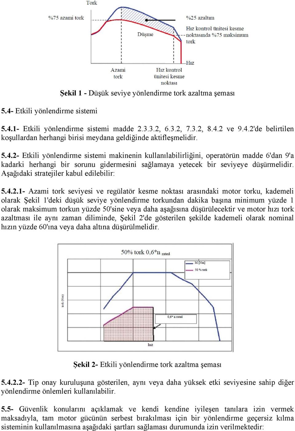 Aşağıdaki stratejiler kabul edilebilir: 5.4.2.