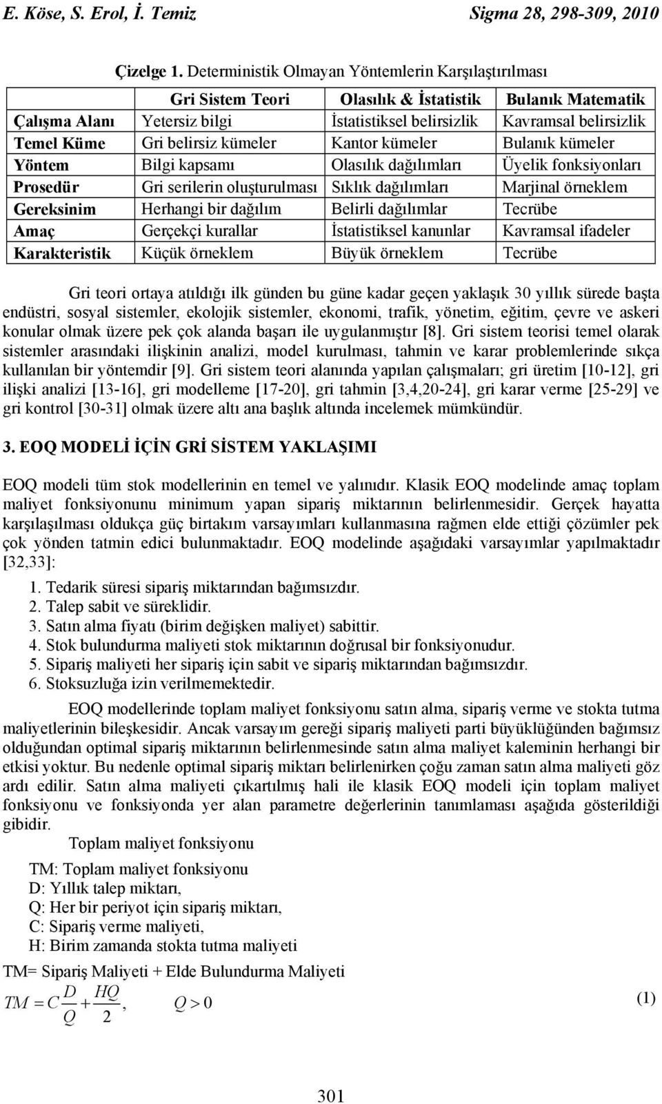 Gri belirsiz kümeler Kantor kümeler Bulanık kümeler Yöntem Bilgi kapsamı Olasılık dağılımları Üyelik fonksiyonları Prosedür Gri serilerin oluşturulması Sıklık dağılımları Marjinal örneklem Gereksinim