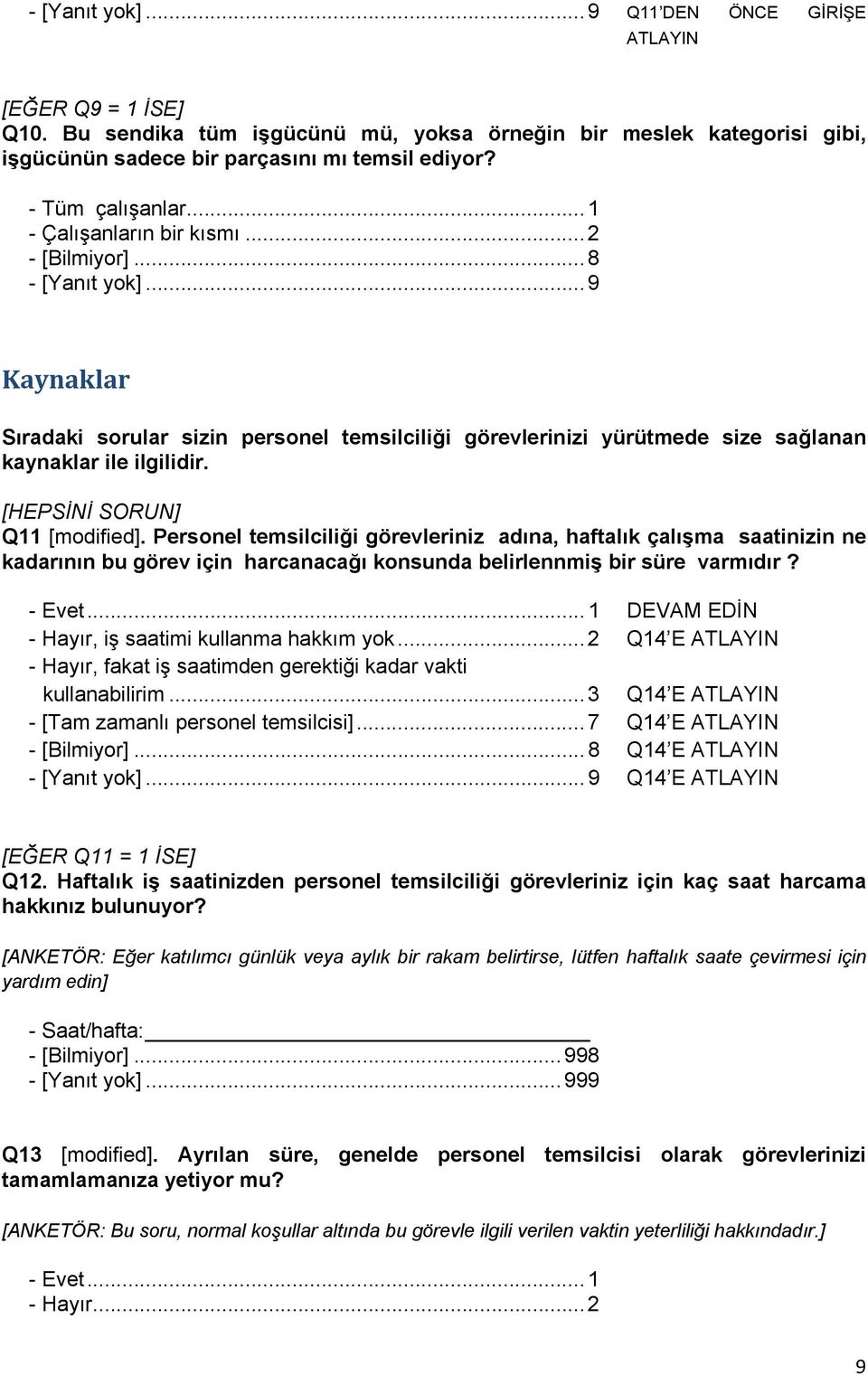 Personel temsilciliği görevleriniz adına, haftalık çalışma saatinizin ne kadarının bu görev için harcanacağı konsunda belirlennmiş bir süre varmıdır? - Evet.