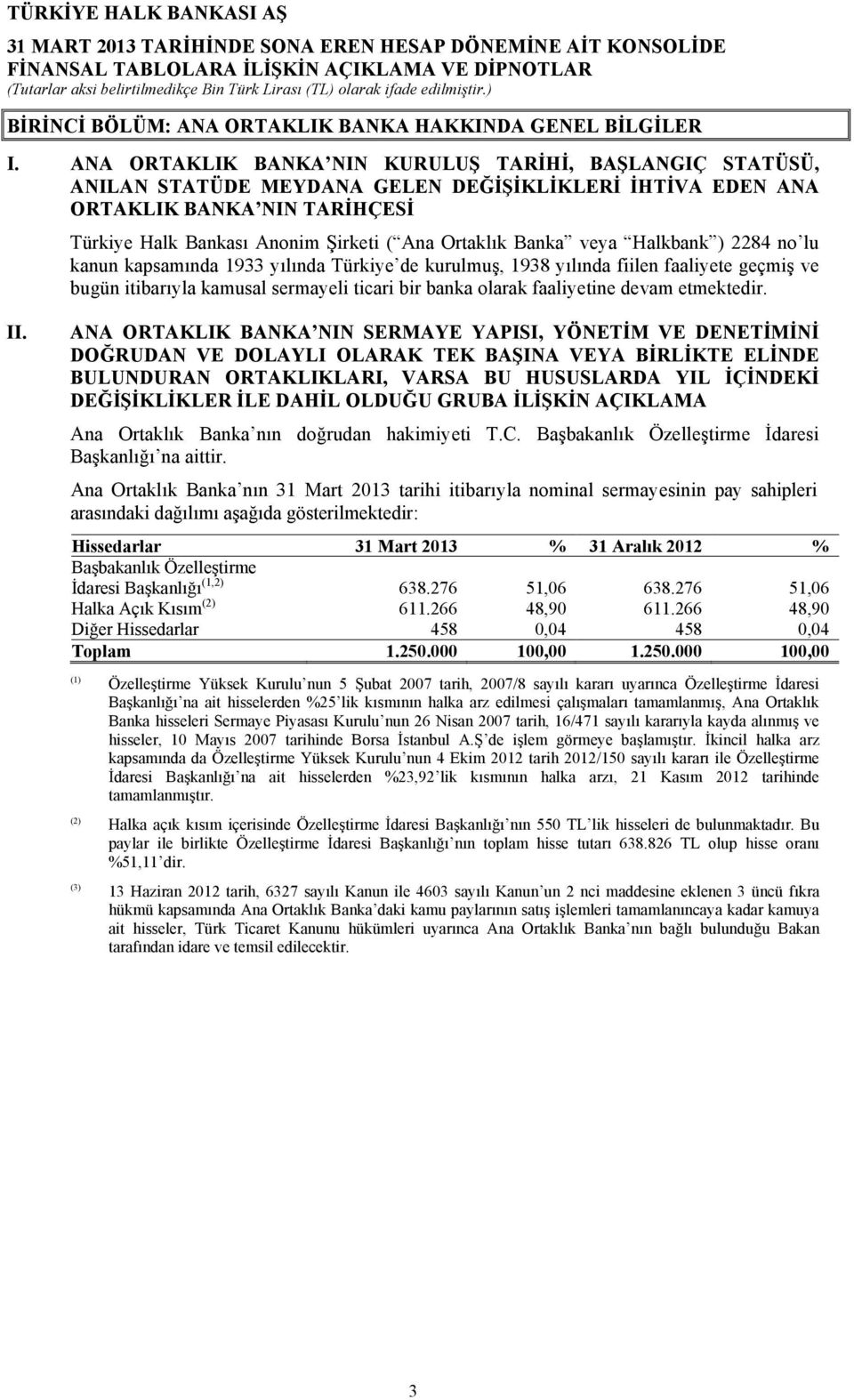 Banka veya Halkbank ) 2284 no lu kanun kapsamında 1933 yılında Türkiye de kurulmuş, 1938 yılında fiilen faaliyete geçmiş ve bugün itibarıyla kamusal sermayeli ticari bir banka olarak faaliyetine