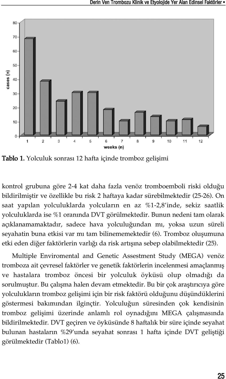 On saat yap lan yolculuklarda yolcular n en az %1-2,8 inde, sekiz saatlik yolculuklarda ise %1 oran nda DVT görülmektedir.