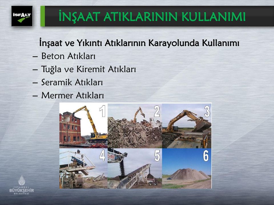 Kullanımı Beton Atıkları Tuğla ve