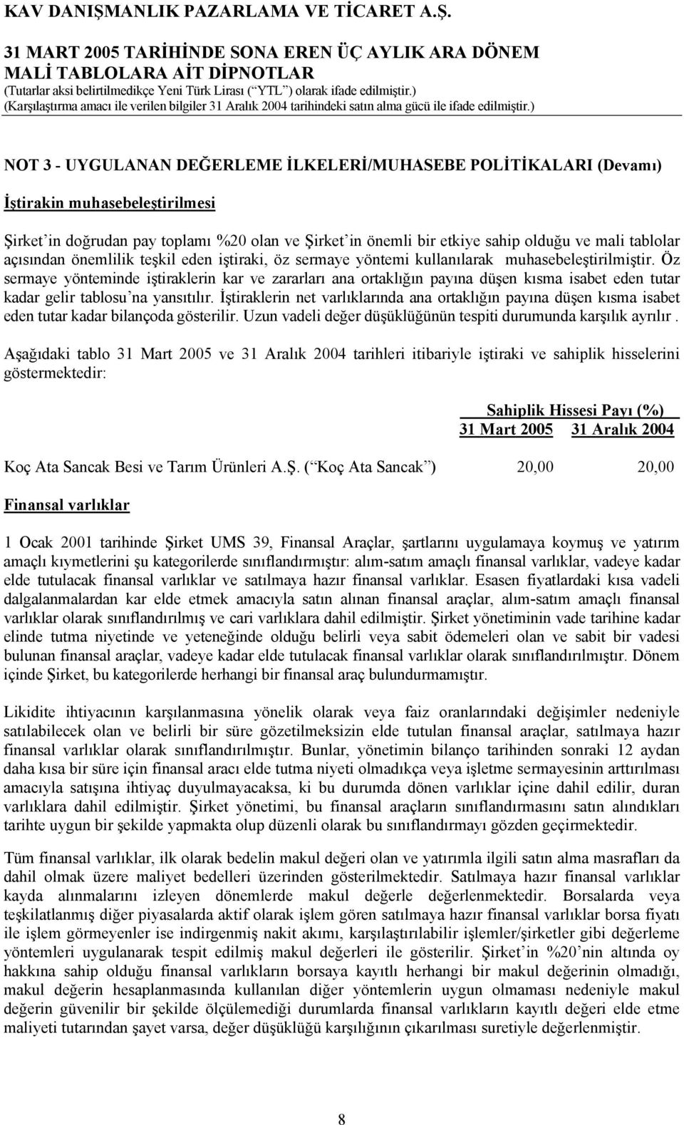 Öz sermaye yönteminde iştiraklerin kar ve zararları ana ortaklığın payına düşen kısma isabet eden tutar kadar gelir tablosu na yansıtılır.