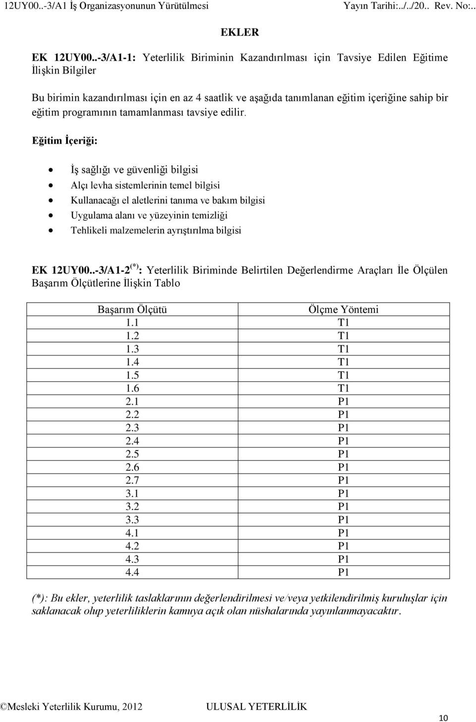 programının tamamlanması tavsiye edilir.