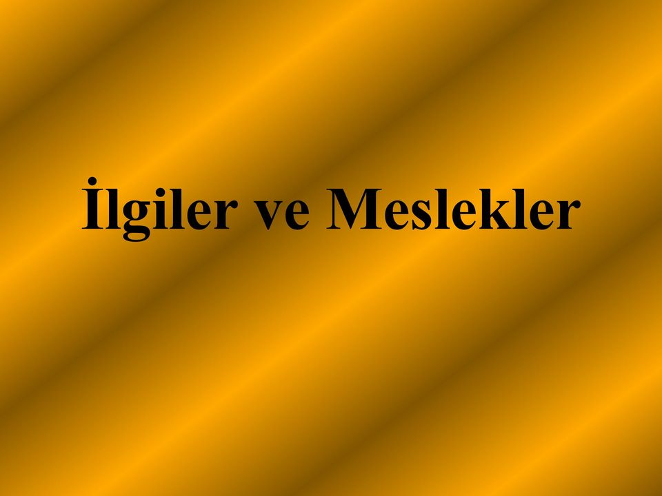 Meslekler