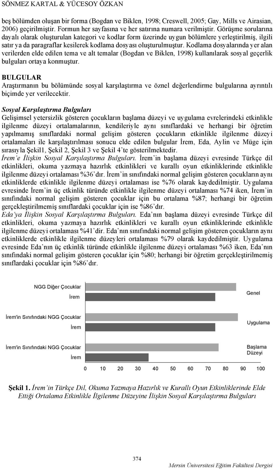 Görüşme sorularına dayalı olarak oluşturulan kategori ve kodlar form üzerinde uygun bölümlere yerleştirilmiş, ilgili satır ya da paragraflar kesilerek kodlama dosyası oluşturulmuştur.