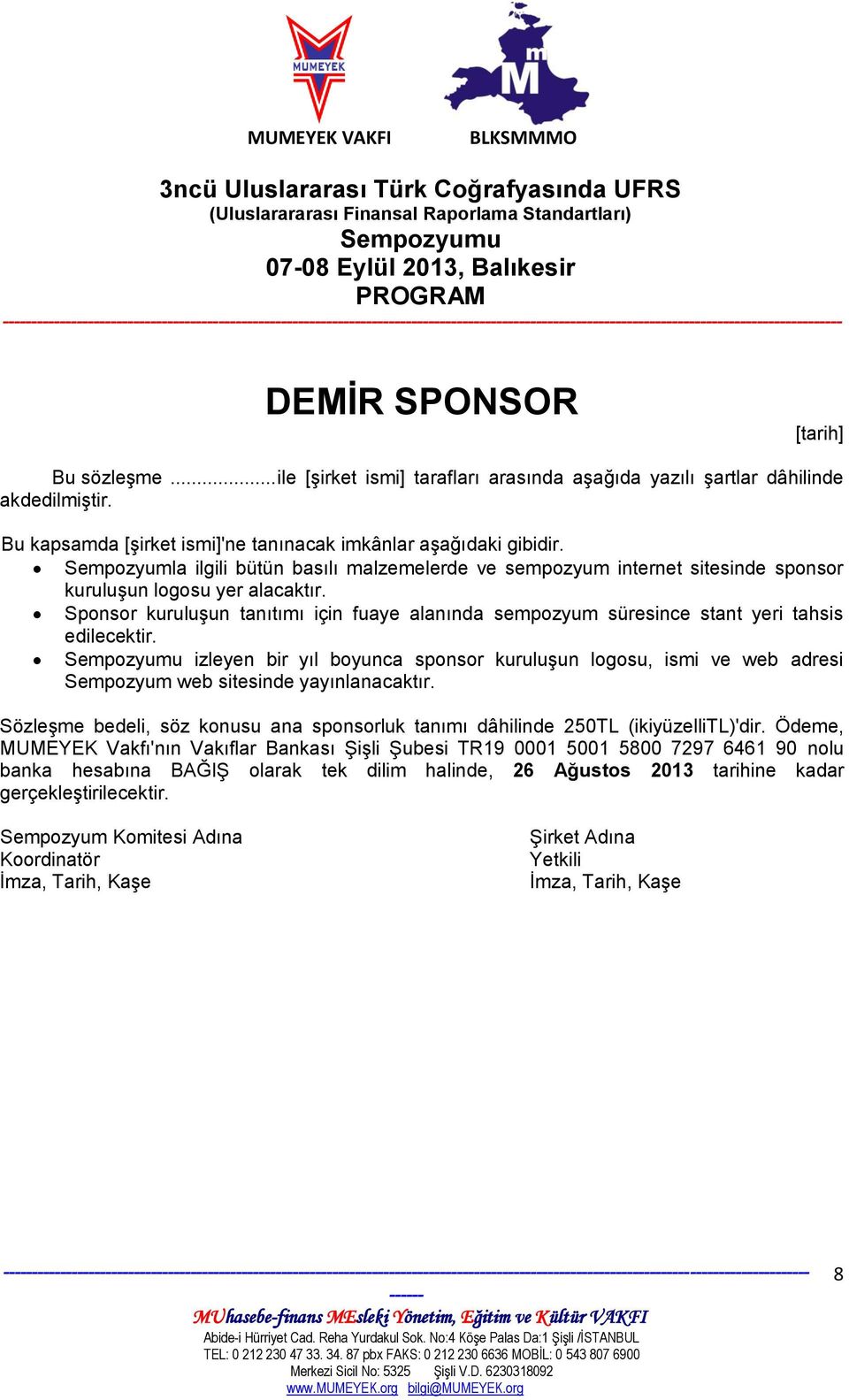 sponsorluk tanımı