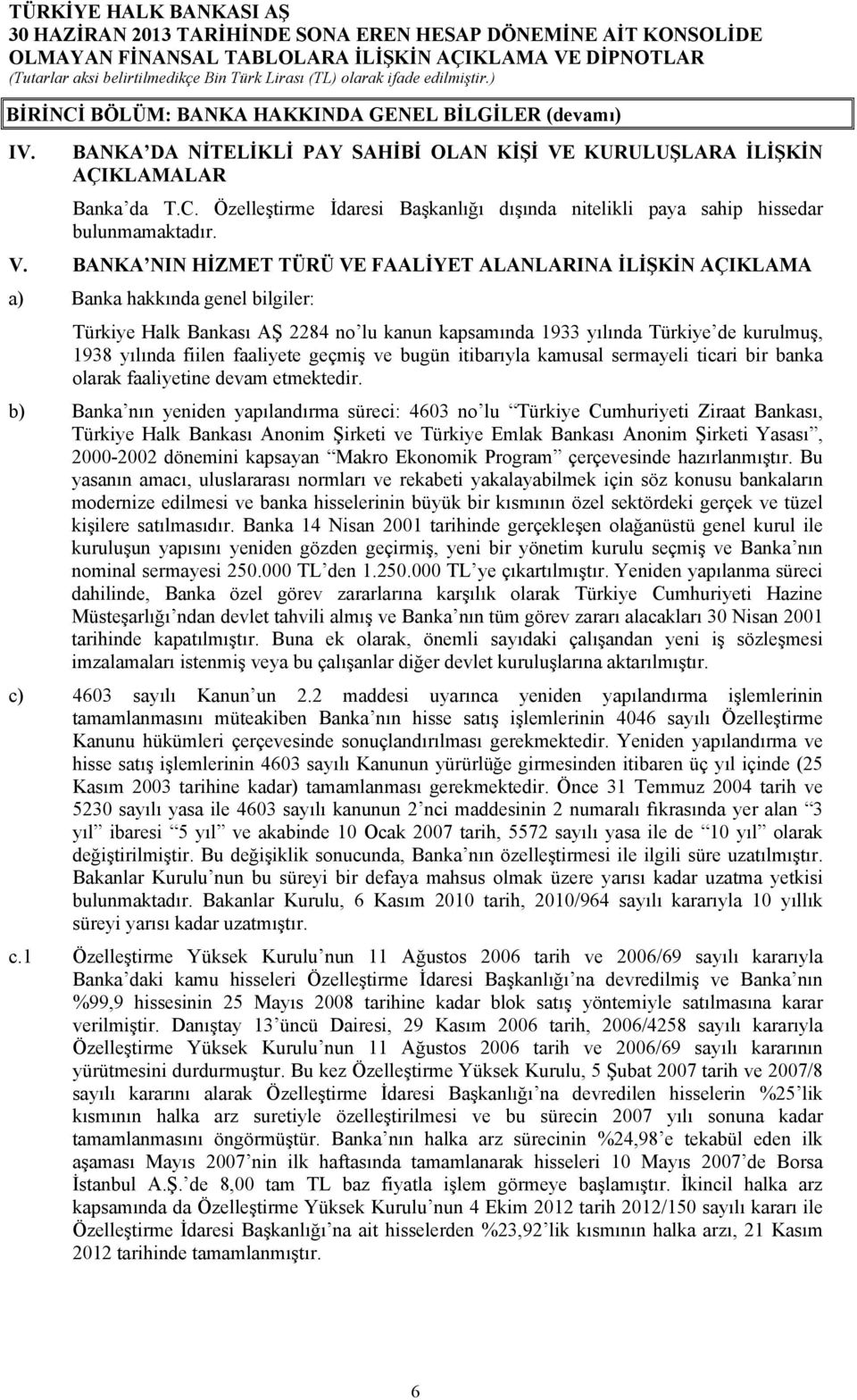 fiilen faaliyete geçmiş ve bugün itibarıyla kamusal sermayeli ticari bir banka olarak faaliyetine devam etmektedir.