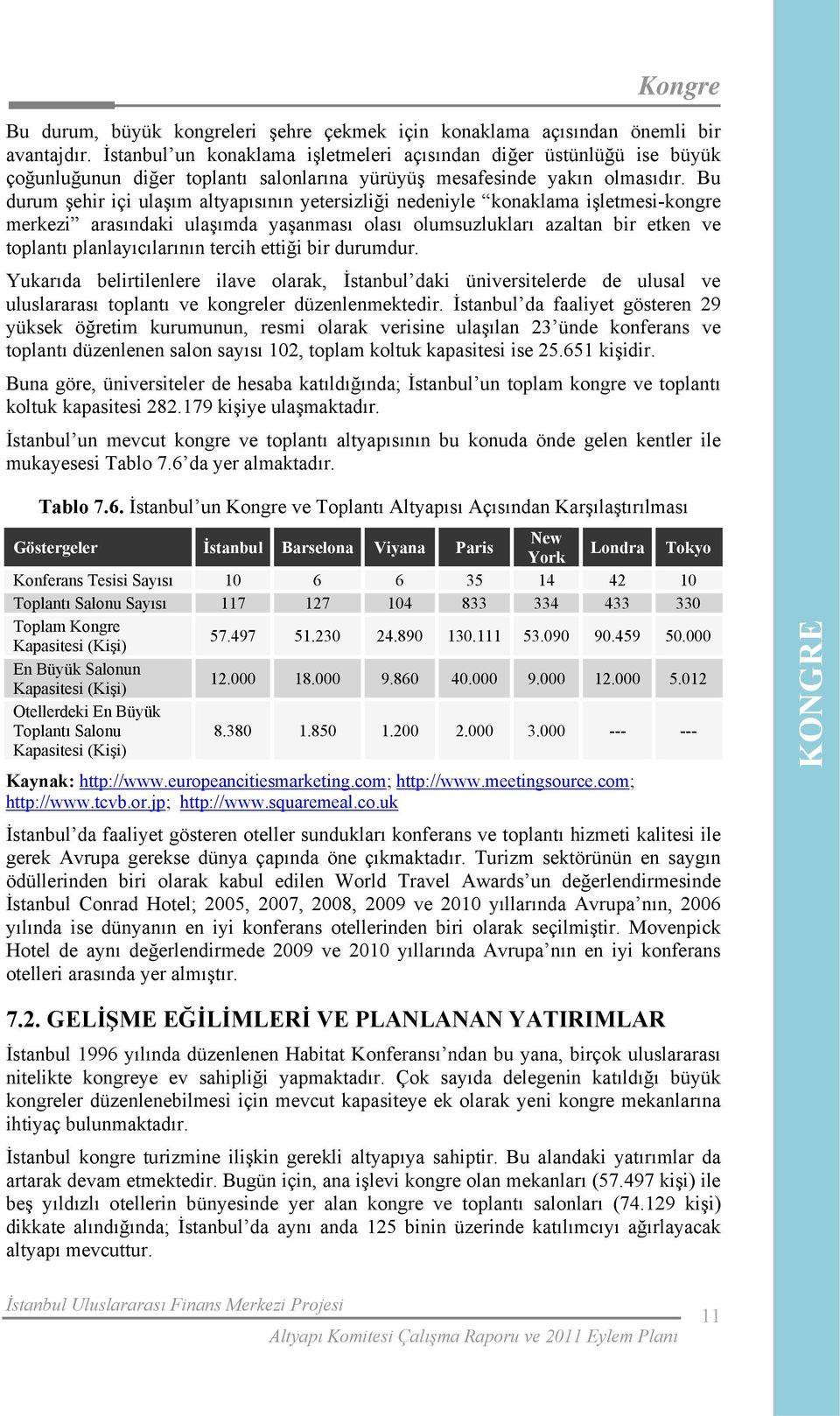 Bu durum şehir içi ulaşım altyapısının yetersizliği nedeniyle konaklama işletmesi-kongre merkezi arasındaki ulaşımda yaşanması olası olumsuzlukları azaltan bir etken ve toplantı planlayıcılarının