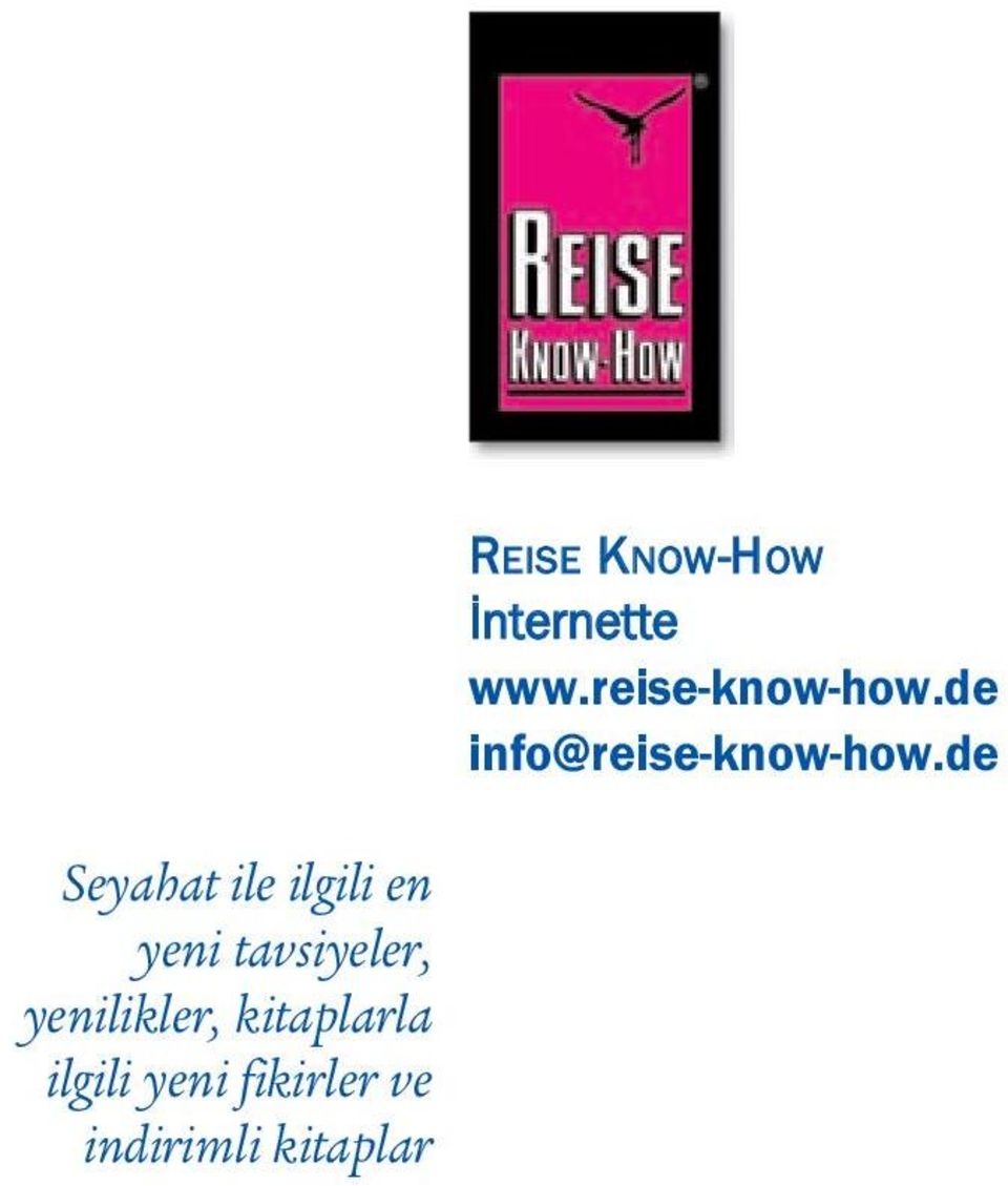 ve indirimli kitaplar REISE KNOW-HOW