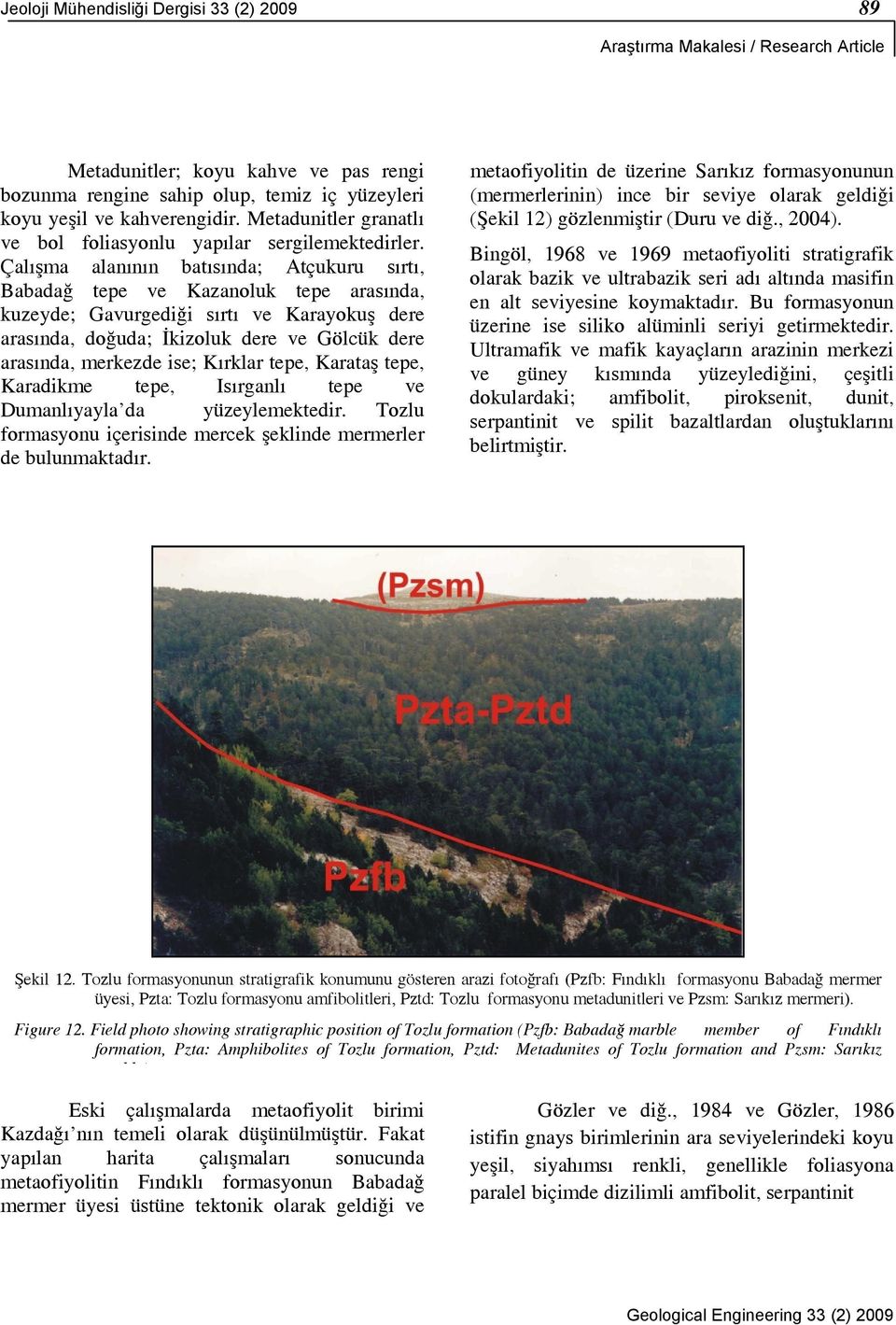 Çalışma alanının batısında; Atçukuru sırtı, Babadağ tepe ve Kazanoluk tepe arasında, kuzeyde; Gavurgediği sırtı ve Karayokuş dere arasında, doğuda; İkizoluk dere ve Gölcük dere arasında, merkezde