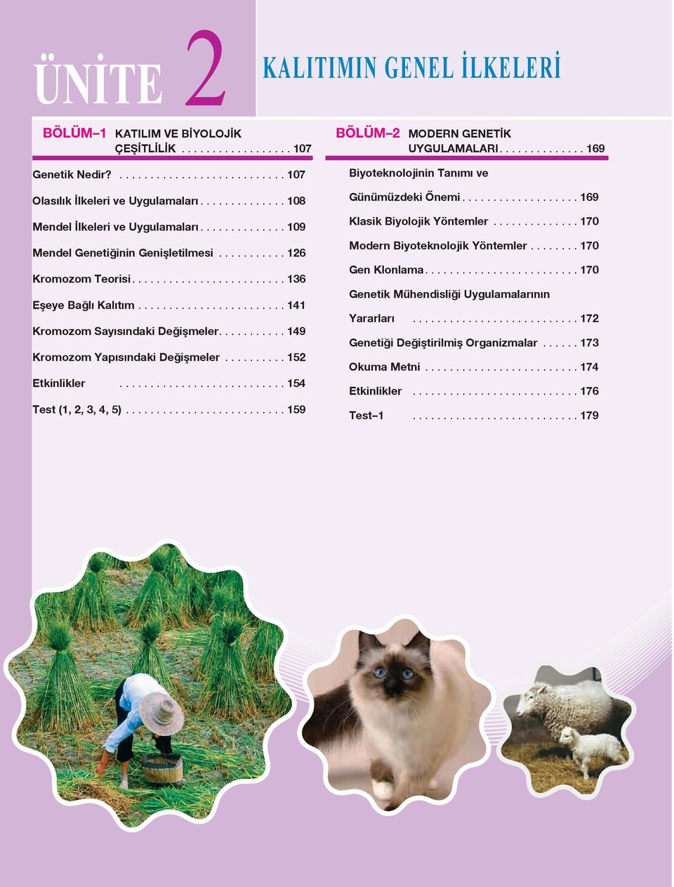 .. 49 Kromozom Yapısındaki Değişmeler... 52 Etkinlikler... 54 Test (, 2, 3, 4, 5)... 59 Biyoteknolojinin Tanımı ve Günümüzdeki Önemi... 69 Klasik Biyolojik Yöntemler.