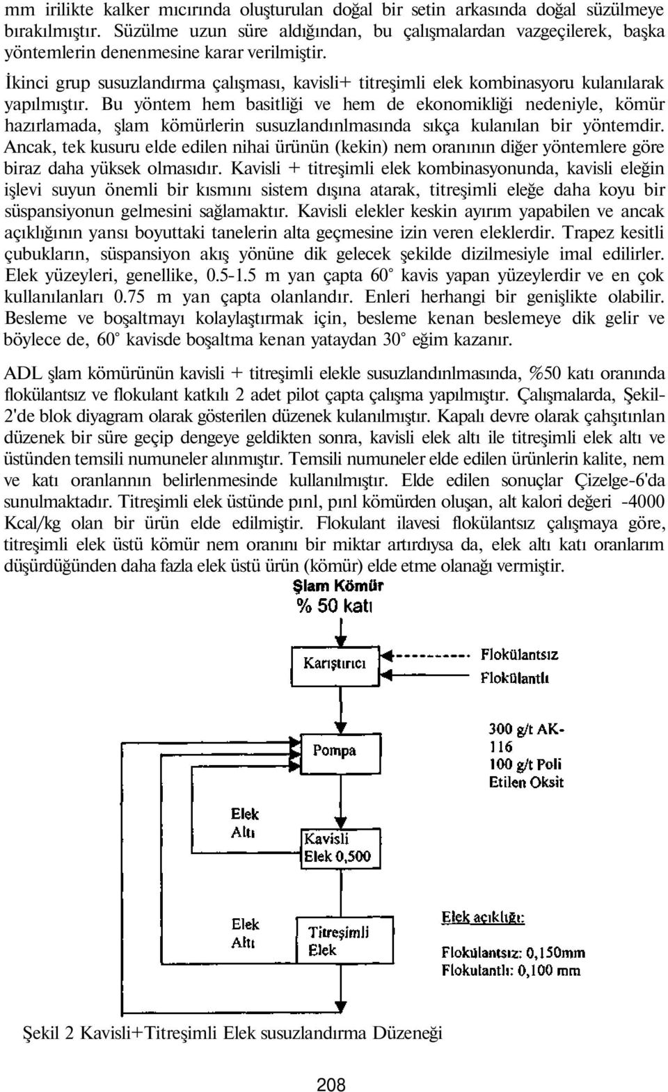 İkinci grup susuzlandırma çalışması, kavisli+ titreşimli elek kombinasyoru kulanılarak yapılmıştır.