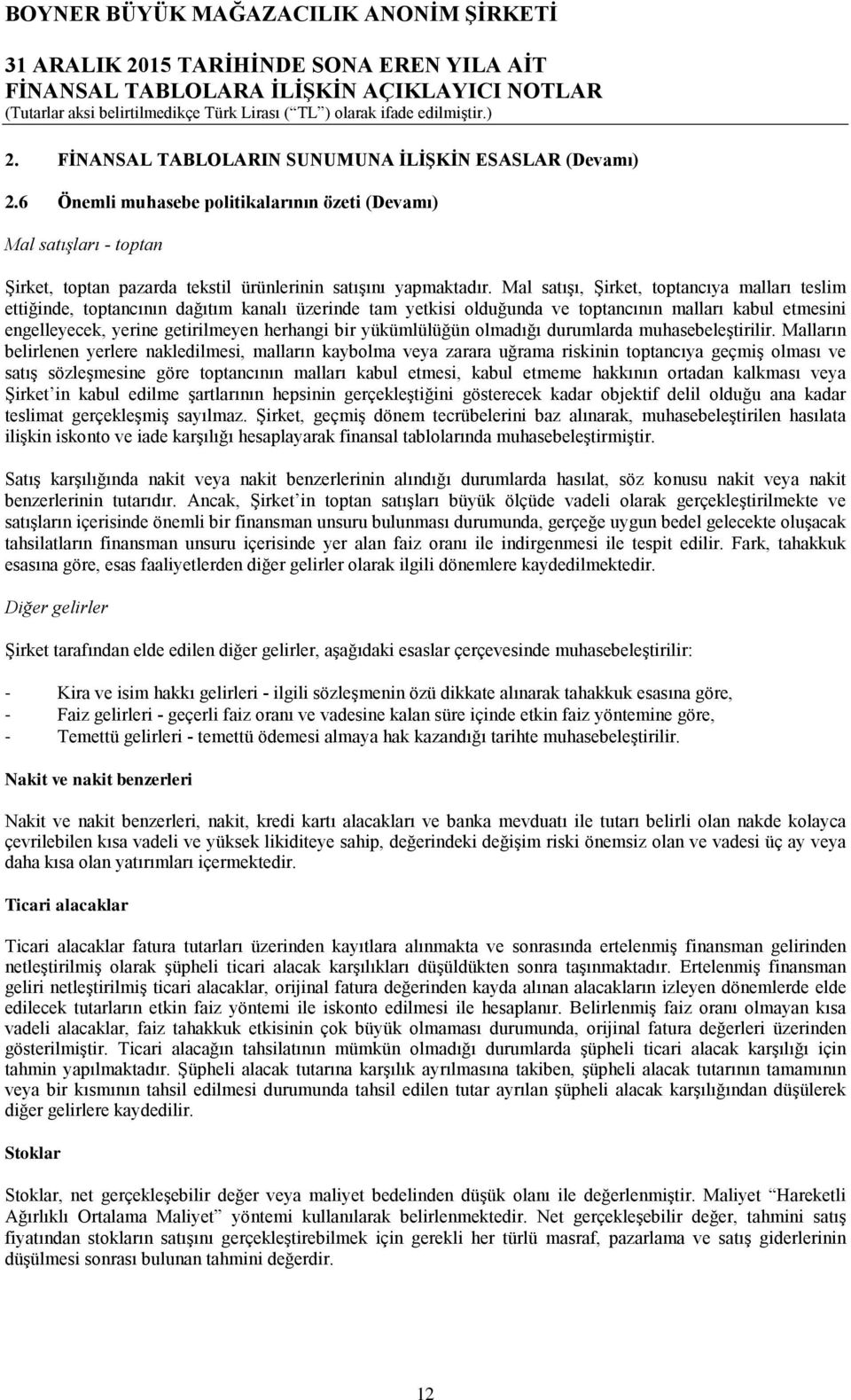 yükümlülüğün olmadığı durumlarda muhasebeleştirilir.