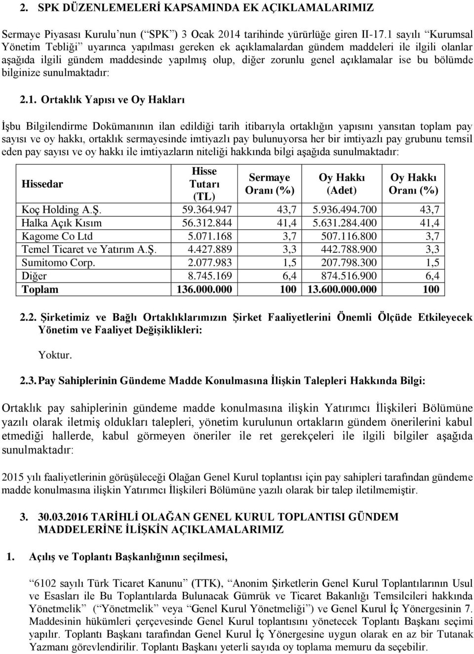 bu bölümde bilginize sunulmaktadır: 2.1.