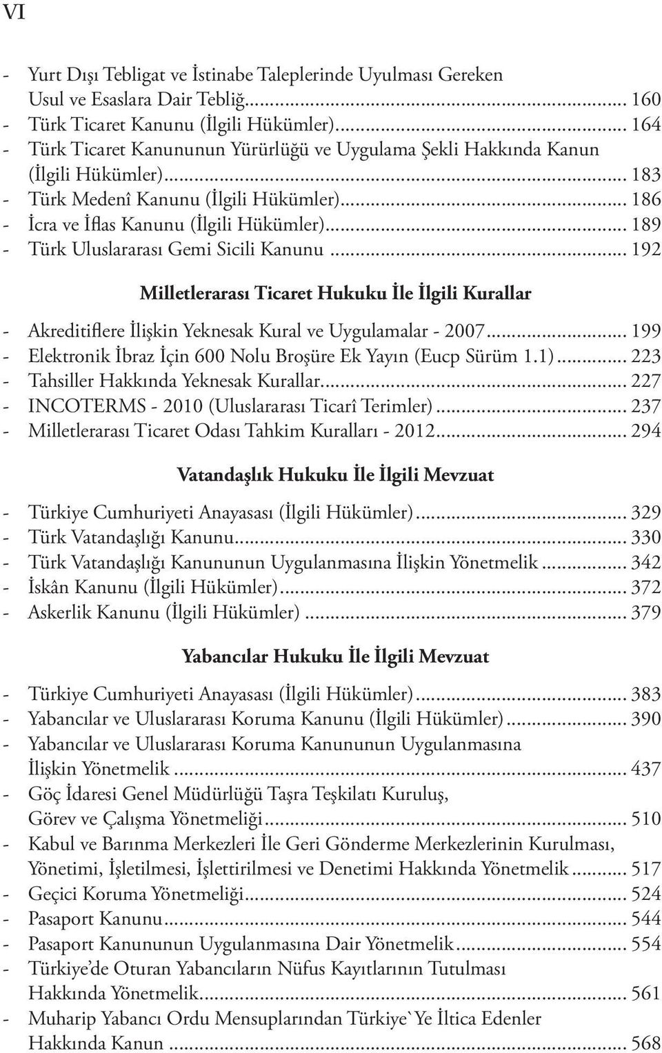 .. 189 - Türk Uluslararası Gemi Sicili Kanunu... 192 Milletlerarası Ticaret Hukuku İle İlgili Kurallar - Akreditiflere İlişkin Yeknesak Kural ve Uygulamalar - 2007.