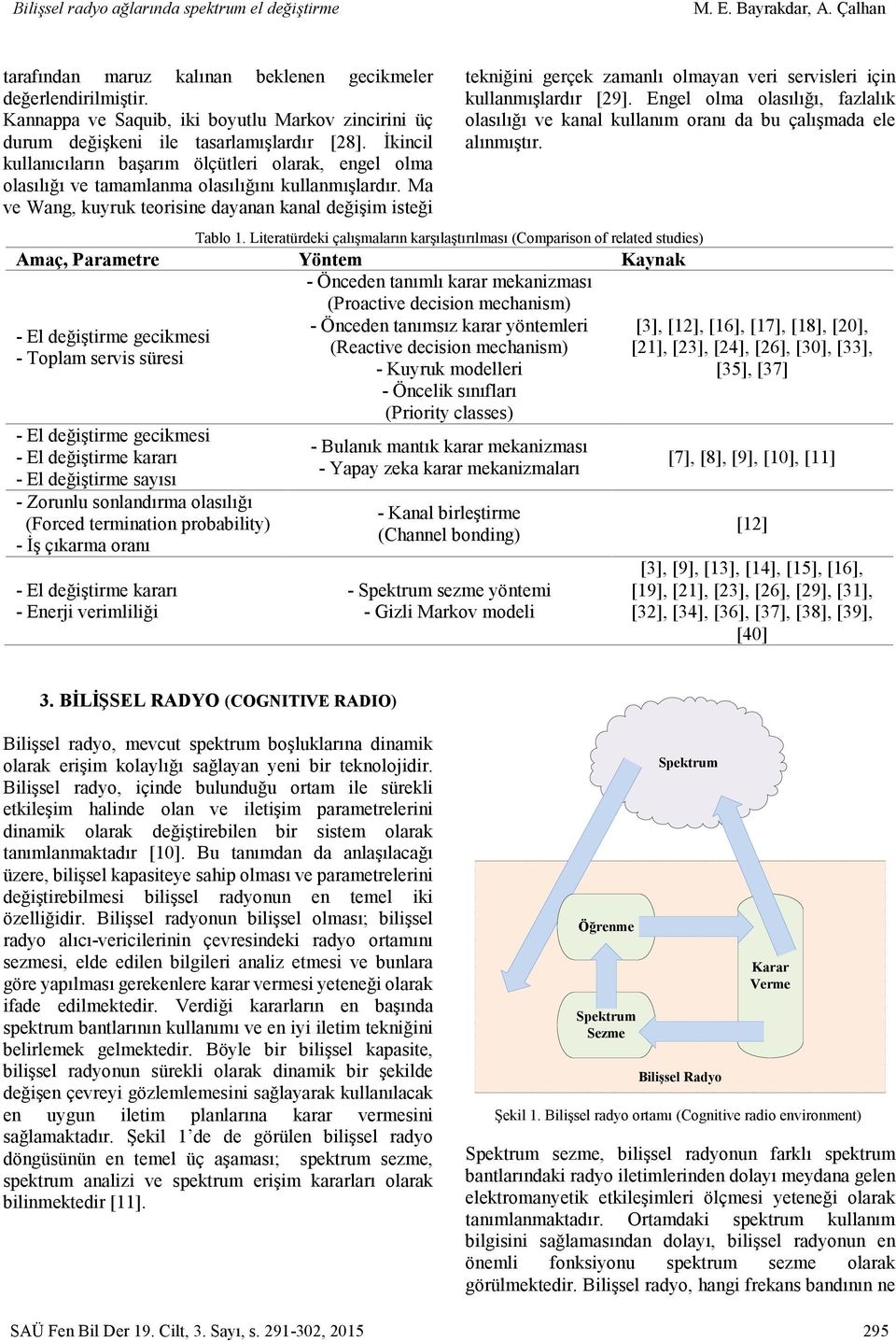 İkincil kullanıcıların başarım ölçütleri olarak, engel olma olasılığı ve tamamlanma olasılığını kullanmışlardır.