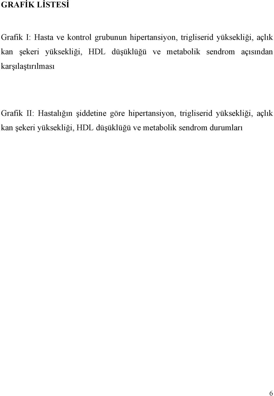 açısından karşılaştırılması Grafik II: Hastalığın şiddetine göre hipertansiyon,