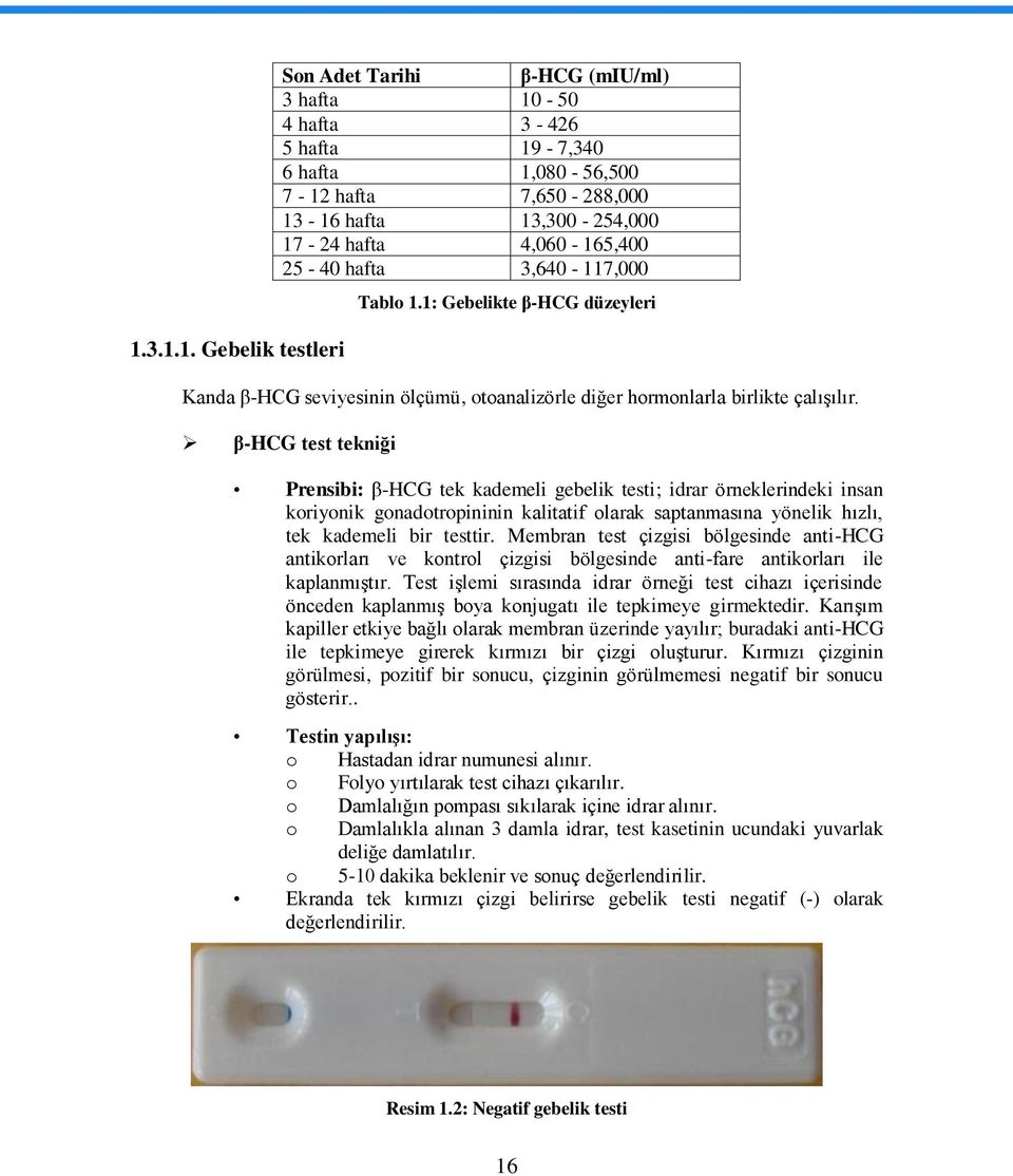 β-hcg test tekniği Prensibi: β-hcg tek kademeli gebelik testi; idrar örneklerindeki insan koriyonik gonadotropininin kalitatif olarak saptanmasına yönelik hızlı, tek kademeli bir testtir.