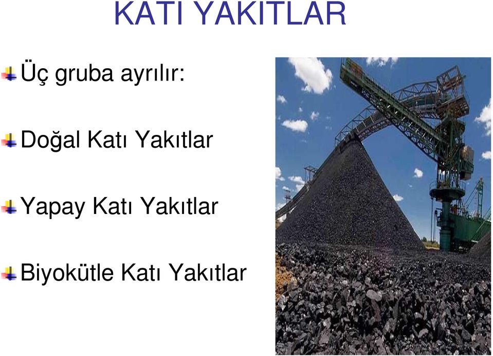 Yakıtlar Yapay Katı