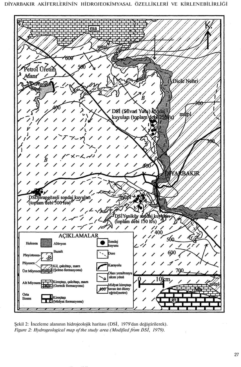 haritası (DSİ, 1979'dan değiştirilerek).