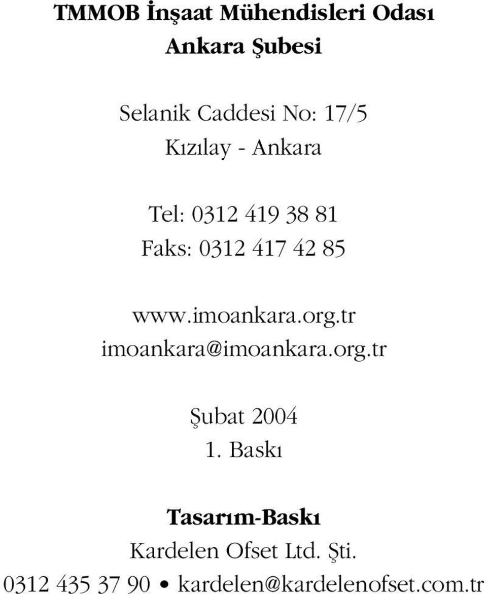 imoankara.org.tr imoankara@imoankara.org.tr fiubat 2004 1.