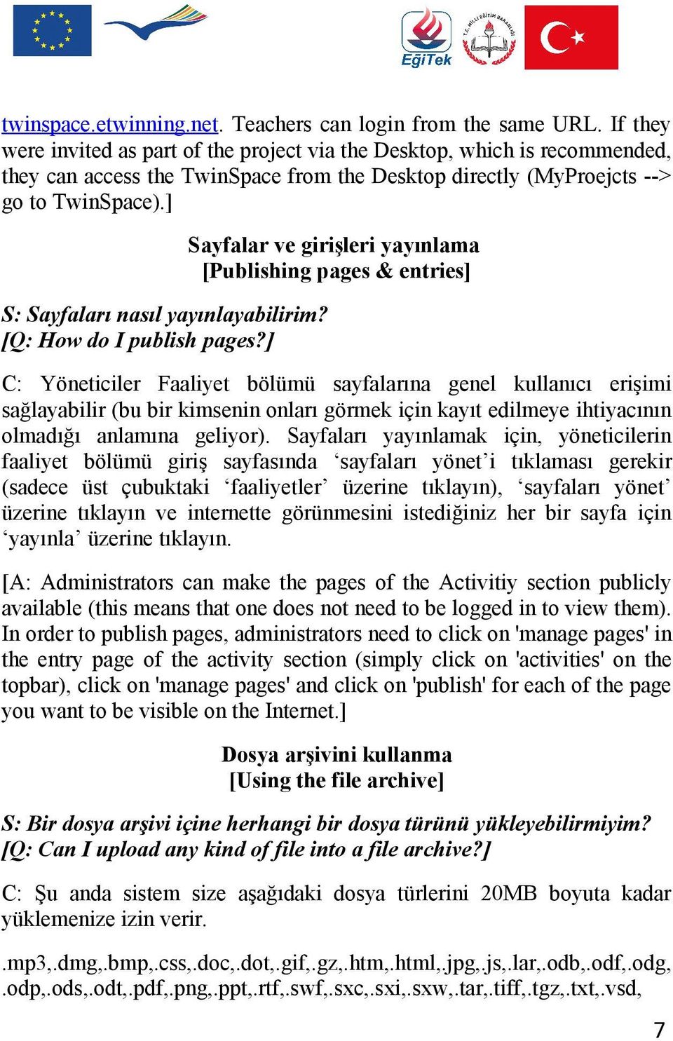 ] S: Sayfaları nasıl yayınlayabilirim? [Q: How do I publish pages?