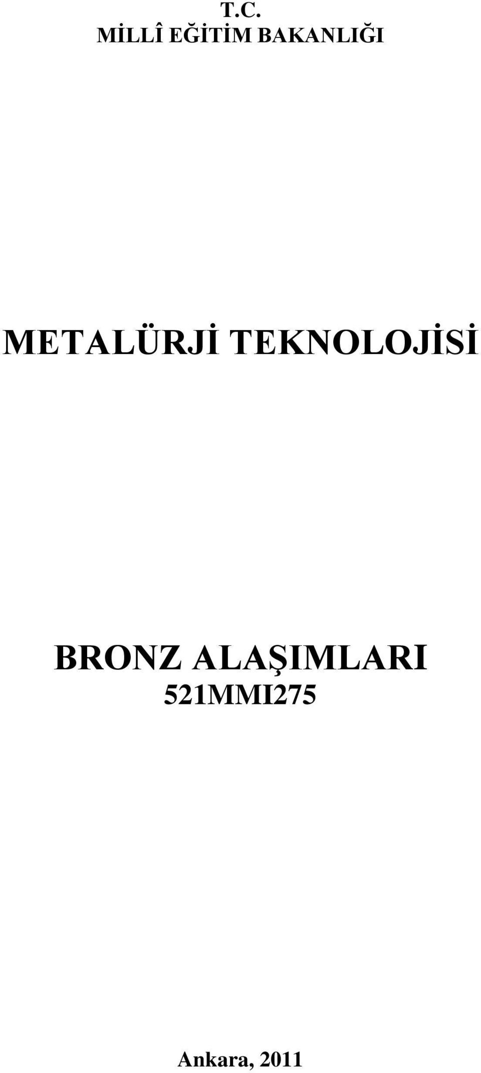 TEKNOLOJĠSĠ BRONZ