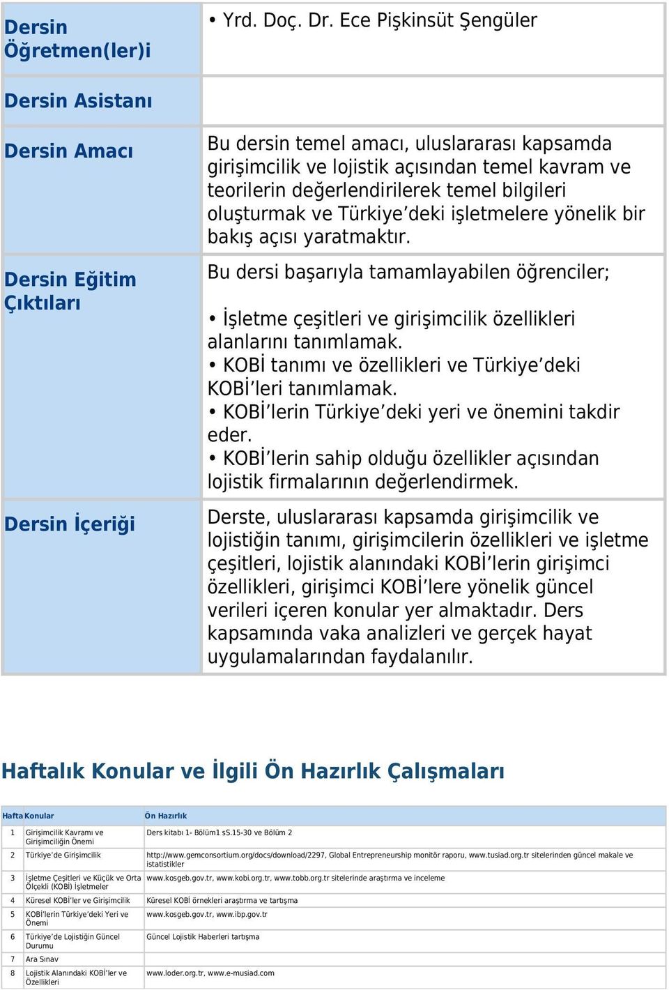 değerlendirilerek temel bilgileri oluşturmak ve Türkiye deki işletmelere yönelik bir bakış açısı yaratmaktır.