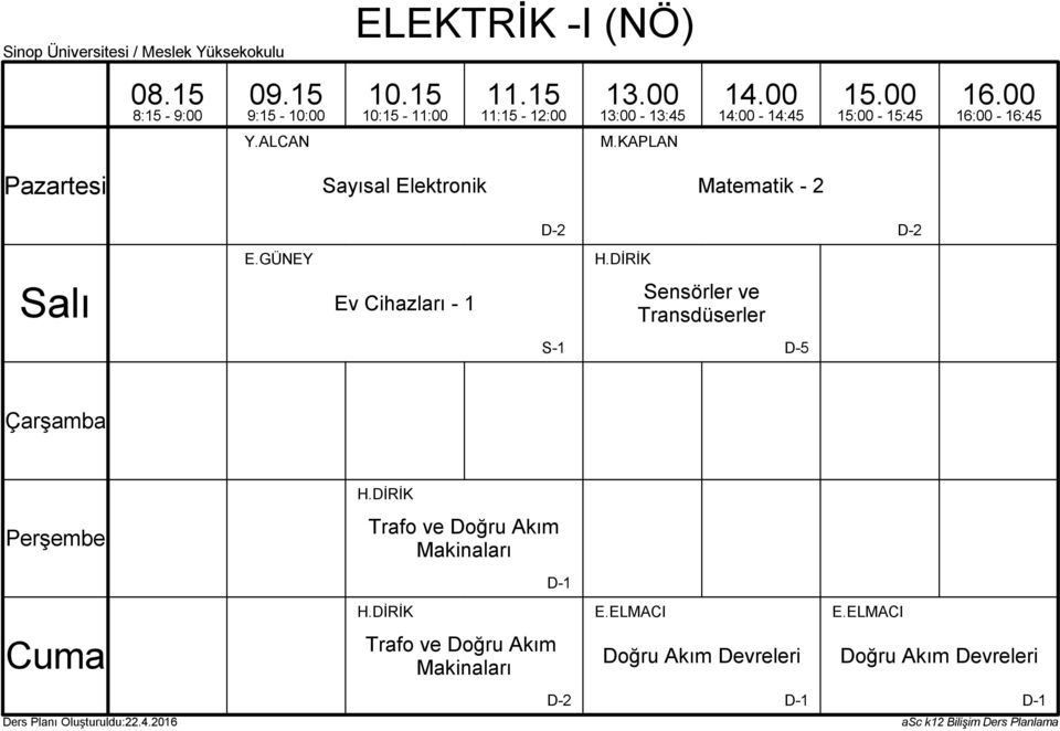 DİRİK Ev Cihazları - 1 Sensörler ve Transdüserler S-1 H.