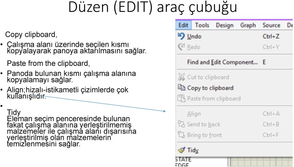 Align;hizalı-istikametli çizimlerde çok kullanışlıdır.