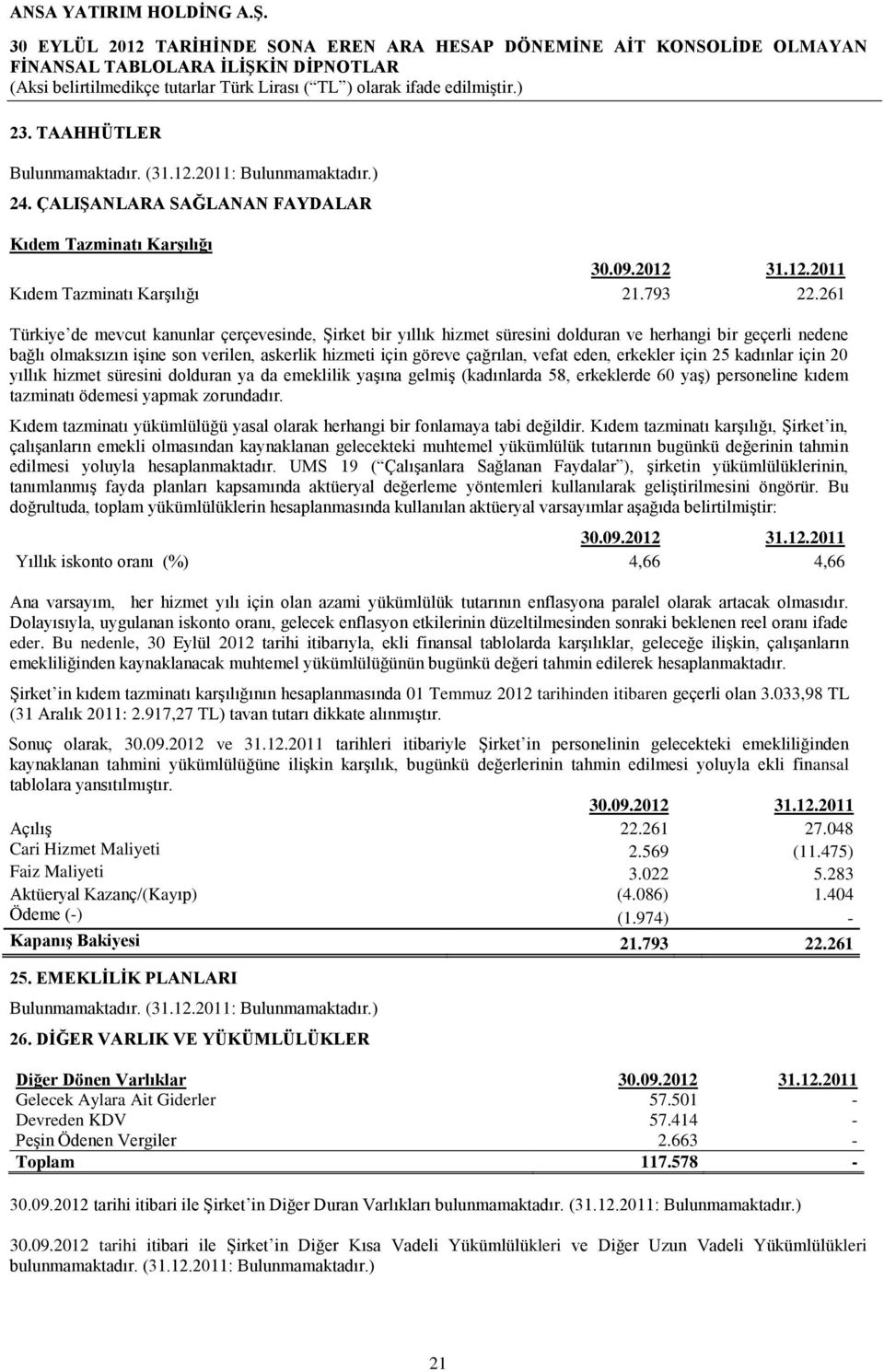 eden, erkekler için 25 kadınlar için 20 yıllık hizmet süresini dolduran ya da emeklilik yaşına gelmiş (kadınlarda 58, erkeklerde 60 yaş) personeline kıdem tazminatı ödemesi yapmak zorundadır.