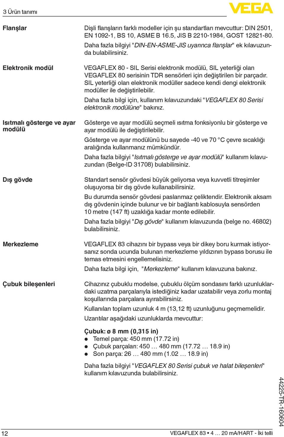 VEGAFLEX 80 - SIL Serisi elektronik modülü, SIL yeterliği olan VEGAFLEX 80 serisinin TDR sensörleri için değiştirilen bir parçadır.