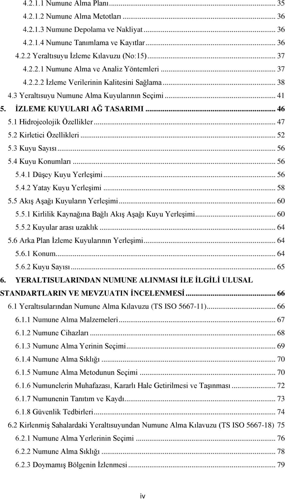 1 Hidrojeolojik Özellikler... 47 5.2 Kirletici Özellikleri... 52 5.3 Kuyu Sayısı... 56 5.4 Kuyu Konumları... 56 5.4.1 Düşey Kuyu Yerleşimi... 56 5.4.2 Yatay Kuyu Yerleşimi... 58 5.