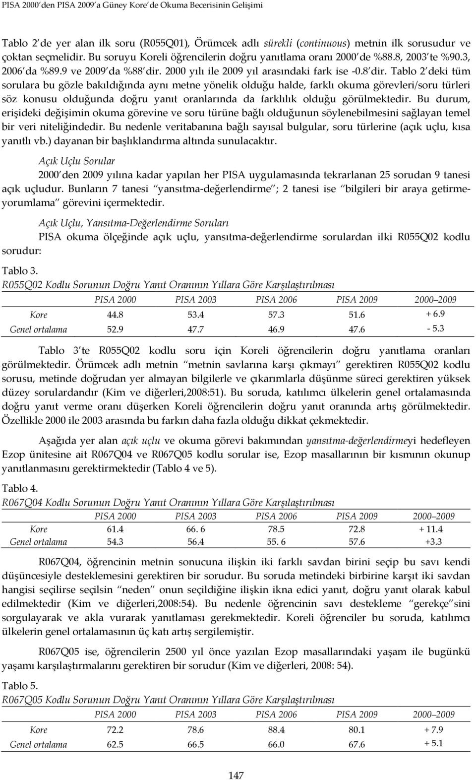 2000 yılı ile 2009 yıl arasındaki fark ise -0.8 dir.