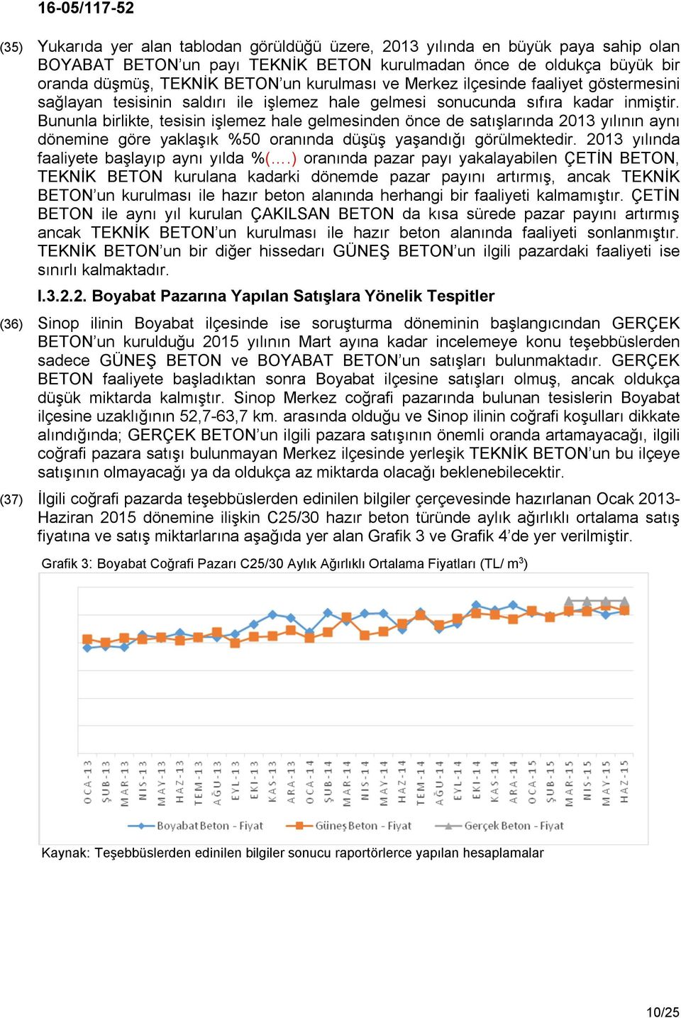 Bununla birlikte, tesisin işlemez hale gelmesinden önce de satışlarında 2013 yılının aynı dönemine göre yaklaşık %50 oranında düşüş yaşandığı görülmektedir.