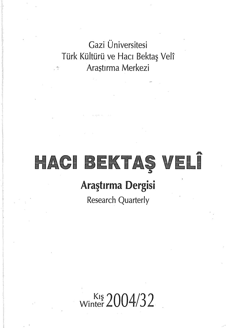 Merkezi 1 Araştirma Dergisi