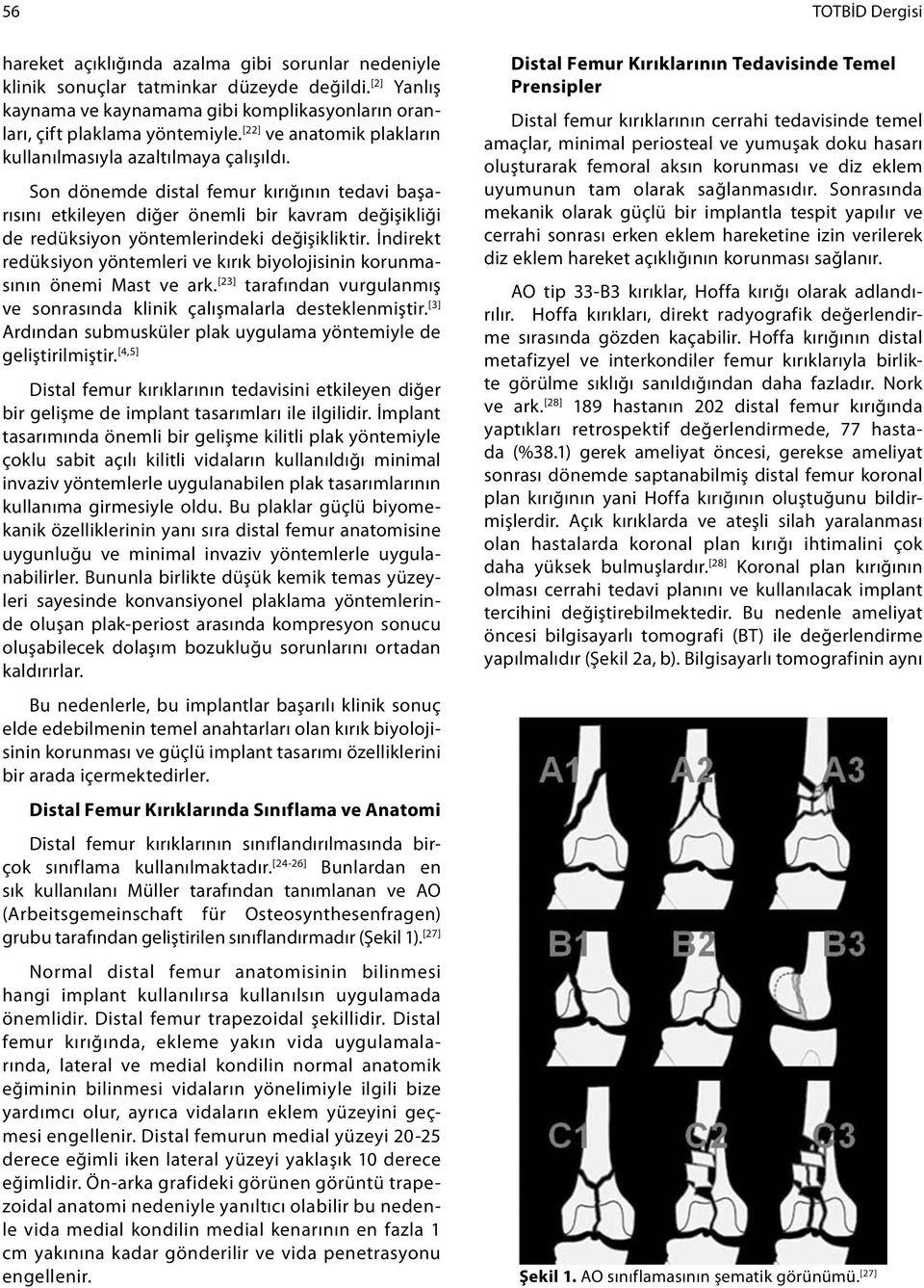 Son dönemde distal femur kırığının tedavi başarısını etkileyen diğer önemli bir kavram değişikliği de redüksiyon yöntemlerindeki değişikliktir.