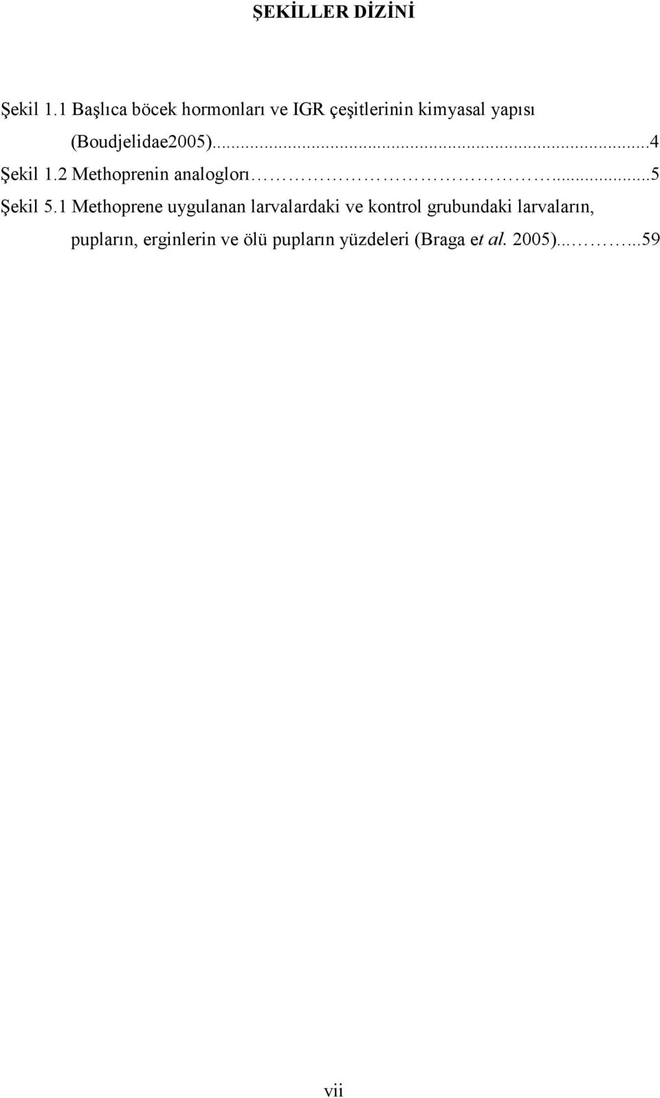 (Boudjelidae2005)...4 Şekil 1.2 Methoprenin analoglorı...5 Şekil 5.