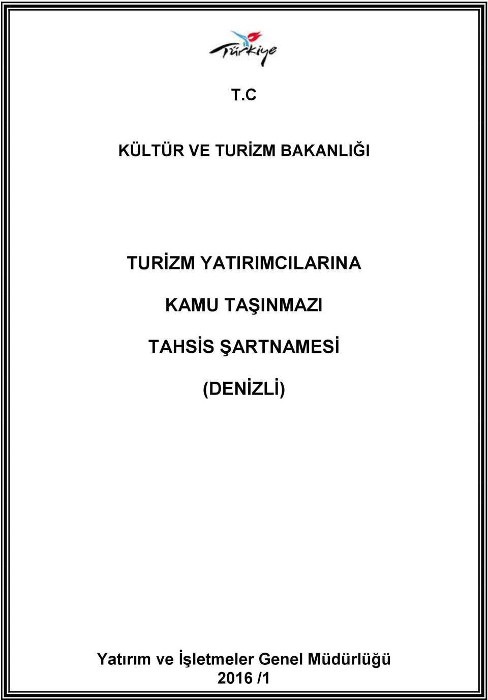 TAŞINMAZI TAHSİS ŞARTNAMESİ